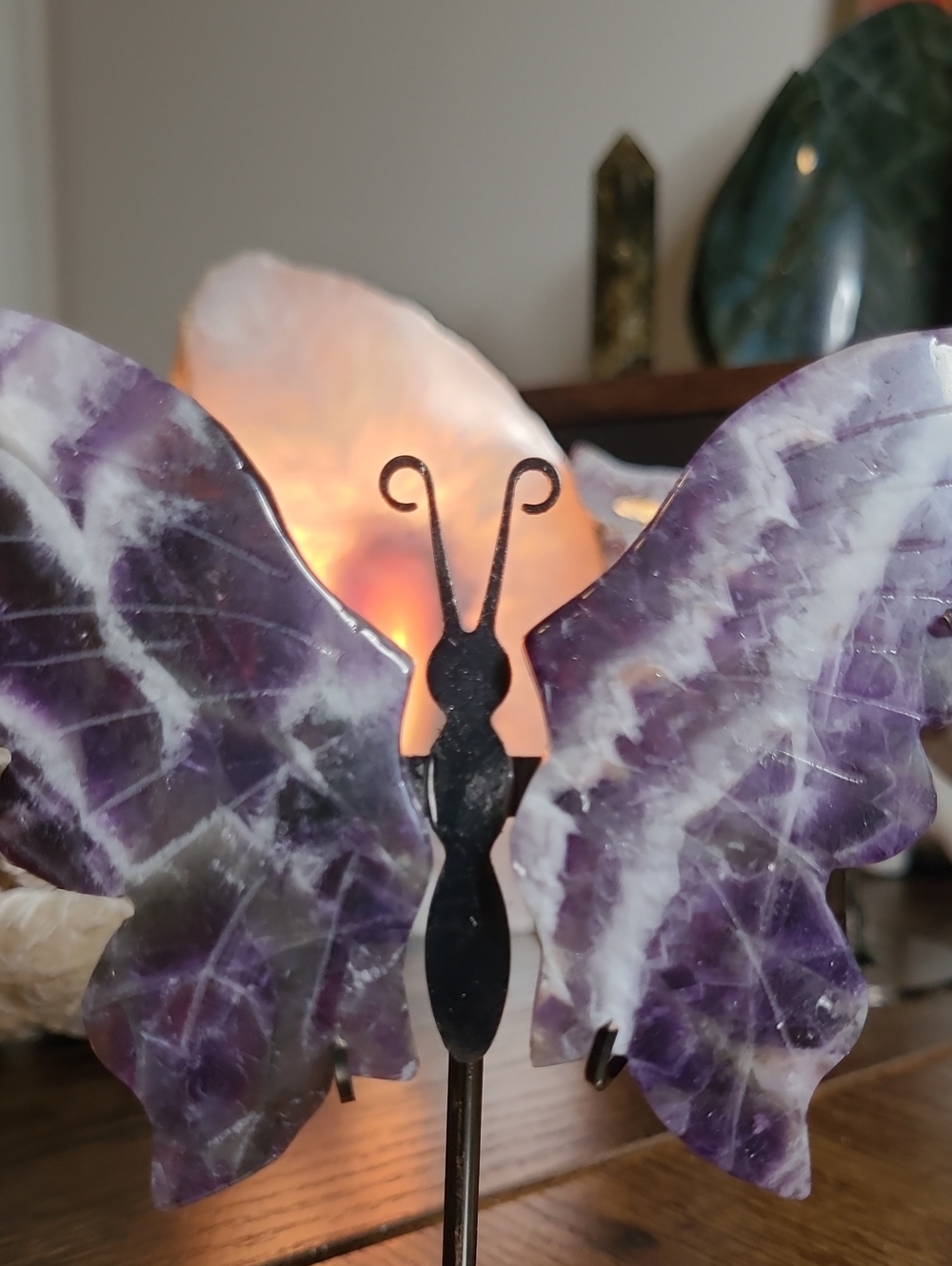 Chevron Amethyst Butterfly - Picture 2 of 4